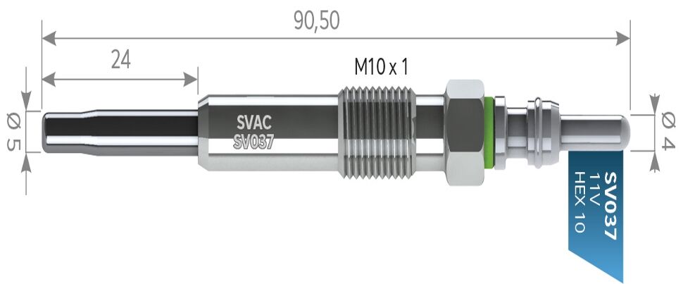 SVAC SV037 KIZDIRMA BUJİSİ  CLİO KANGO 1.5-1.9D RENAULT