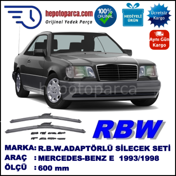MERCEDES-BENZ Serie E (Coupé) [124] 07.1993-06.1998, 600 / - mm.  RBW  ADAPTÖRLÜ MUZ SİLECEK