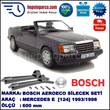 MERCEDES-BENZ Serie E (Cabrio) [124] 05.1993-06.1998, 600 / - mm. BOSCH AEROECO Aparatlı Muz Silecek