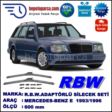 MERCEDES-BENZ Serie E (T-Modell) [124] 07.1993-05.1996, 600 / - mm.  RBW  ADAPTÖRLÜ MUZ SİLECEK