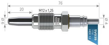 SVAC SV039 KIZDIRMA BUJİSİ  FİAT DOBLO PALIO PUNTO 1.9