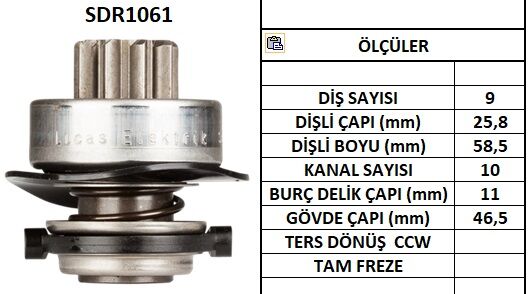SDR1061  MARS DISLISI-9DIS  VOLKSWAGEN GOLF D ,JETTA TURBO