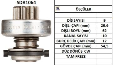 SDR1064  MARS DISLISI-9DIS  PEUGEOT 605 TD,BO XER 2.5CITROEN JUMPER 2.5TD - FIAT DUCATO 2.5