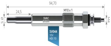 SVAC SV044 KIZDIRMA BUJİSİ FİESTA-FOCUS-CONNECT 1.8 FORD