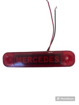 MERCEDES YAZILI PARMAK LAMBA KIRMIZI