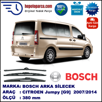 CITROEN Jumpy [G9] 380 mm 02.2007-... BOSCH Arka Silecek