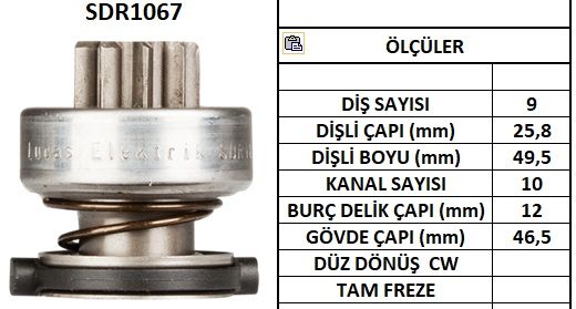 SDR1067  MARS DISLISI-9DIS  AUDI-DAEWOO-FIAT- MERCEDES VITO,SPRINTER-RENAULT-VW GOLF,PASSAT - VOLVO