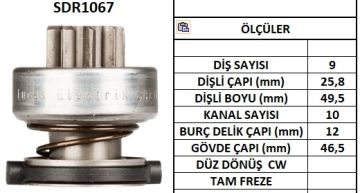 SDR1067  MARS DISLISI-9DIS  AUDI-DAEWOO-FIAT- MERCEDES VITO,SPRINTER-RENAULT-VW GOLF,PASSAT - VOLVO