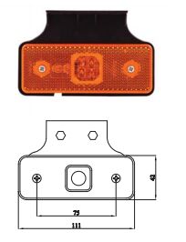 3030-M022Y30  LED 24V TTR KABLO İÇE BAĞ.KAPAK