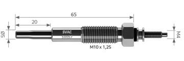SVAC SV057 KIZDIRMA BUJİSİ KIA BESTA 2.2 D MAZDA E2200