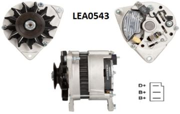 LEA0543  ALTERNATOR A127/14V/55A LANDINI MINI  1004-40T