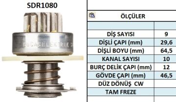 SDR1080  MARS DISLISI-9DIS  BMW 528-723-730-7 33-MAZDA 3231.6-LOMBARDINI DUZ FREZE