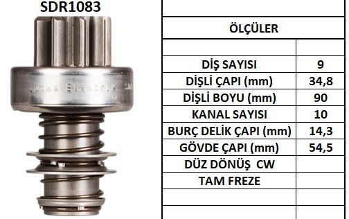 SDR1083  MARS DISLISI-9DIS  INTER TRAKTOR 624 ,654 INCE FRZ.