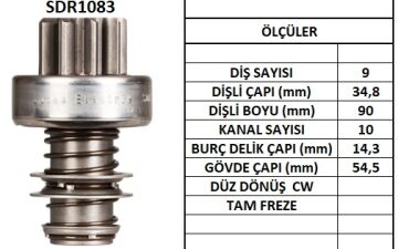 SDR1083  MARS DISLISI-9DIS  INTER TRAKTOR 624 ,654 INCE FRZ.