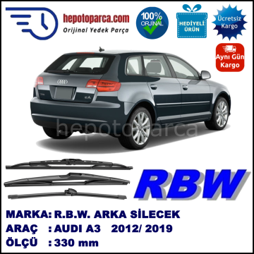 AUDI A3 HB MUZ ARKA SİLECEK RBW ARACA ÖZEL (2012→)