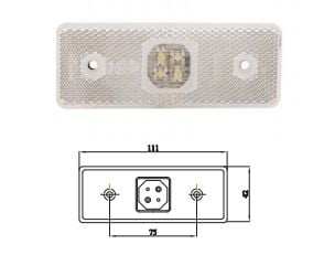 3060-M001Y00  LED ON POZİS.LAM.İKİLİ KABLOLU  ŞEFFAF