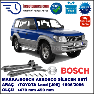 TOYOTA Land Cruiser [J9] 04.1996-12.2006, 470 / 450 mm. BOSCH AEROECO Aparatlı Muz Silecek