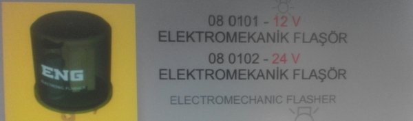 12V BOBİNLİ SİNYAL FLAŞÖRÜ ŞEFFAF