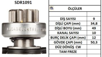 SDR1091  MARS DISLISI-9DIS  LOMBARDINI-TOYOTA  AVENSIS 2.0TD,COROLLA 2.0