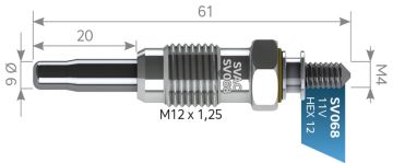 SVAC SV068 KIZDIRMA BUJİSİ CARISMA-RENAULT MEGANE I MİTSUBİSHİ RENAULT