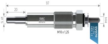 SVAC SV070 KIZDIRMA BUJİSİ CANTER FE 449-FE 659 MITSUBISHI