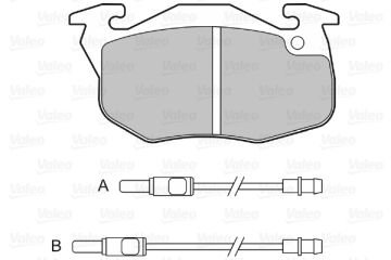 301081 FIRST-DİSK FREN BALATASI (ÖN) RENAULT R9,R11,R18,R19,R21 425483 4254-83