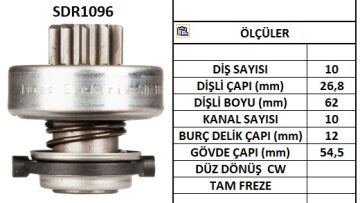 SDR1096  MARS DISLISI-10DIS  FORD ESCORT 1.8L ,FIESTA 1.8L,ORION 1.8L