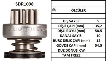 SDR1098  MARS DISLISI-9DIS  NISSAN DATSUN TRA DE,VANETTE