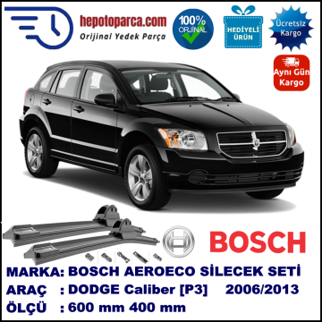 DODGE Caliber [P3] 01.2006-..., 600 / 400 mm. BOSCH AEROECO Aparatlı Muz Silecek