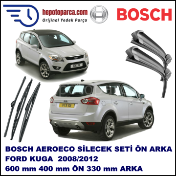 FORD Kuga [CBV] 02,2008-,,, Bosch Aeroeco Ön ve Arka Silecek Takımı
