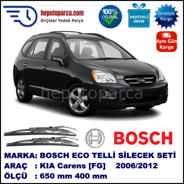 KIA Carens [FG] 09.06-... 650 / 400 mm. BOSCH ECO Telli Silecek 2'li Takım