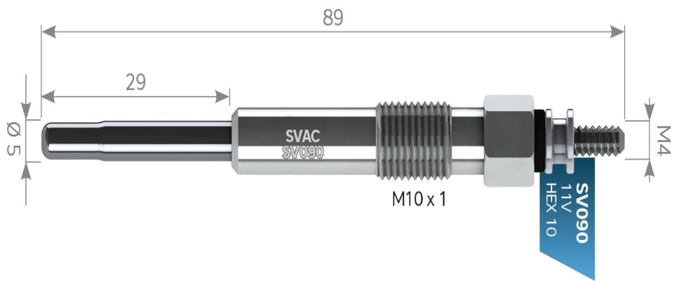 SVAC SV090 KIZDIRMA BUJİSİ BERLİNGO-DUCATO-SUCUDO CİTREON