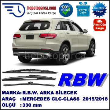 MERCEDES GLC-CLASS [X253] MUZ ARKA SİLECEK RBW ARACA ÖZEL (2015→)