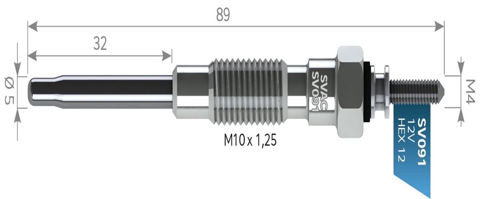 SVAC SV091 KIZDIRMA BUJİSİ TOYOTA PİKAP BUJİ11V (PT144)