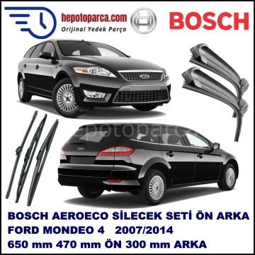 er [07] 02,2007-,,, Bosch Aeroeco Ön ve Arka Silecek Takımı
