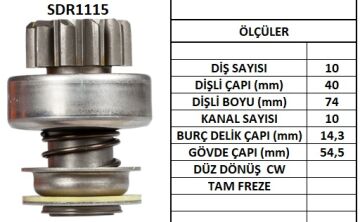 SDR1115  MARS DISLISI-10DIS NISSAN DATSUN-FAV VICK FORK.HOLDER - FORD 3600