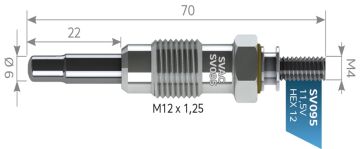 SVAC SV095 KIZDIRMA BUJİSİ SPRINTER 208-308 VİTO MERCEDES