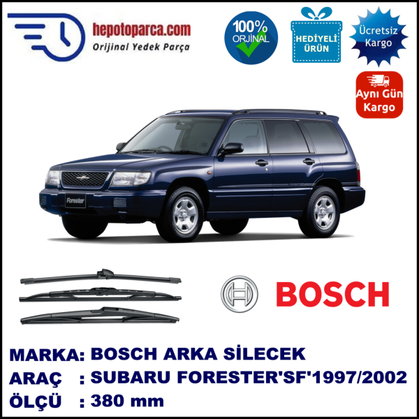 SUBARU Forester  [SF] 380 mm 01.1997-05.2002 BOSCH Arka Silecek