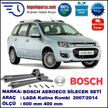 LADA Kalina Kombi  07.2007-..., 600 / 400 mm. BOSCH AEROECO Aparatlı Muz Silecek