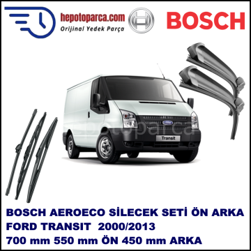 FORD Transit [00, 06, 12] 01,2000-,,, Bosch Aeroeco Ön ve Arka Silecek Takımı