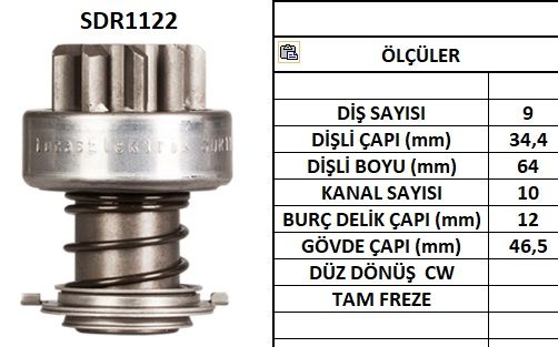 SDR1122  MARS DISLISI-9DIS MAGIRUS-PANCAR MOT OR-LOMBARDINI INCE FREZE