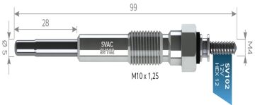 SV102 KIZDIRMA BUJİSİ ISUZU YM TOYOTA1,8 11V PD191 TOYOTA