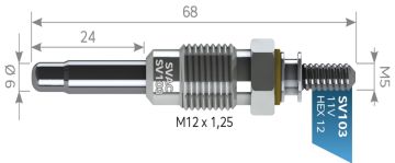 SVAC SV103 KIZDIRMA BUJİSİ RENAULT 11-19-21 VOLVO 340