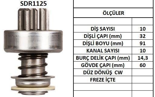 SDR1125  MARS DISLISI-10DIS JOHN DEERE 920,16 30,2030 INCE FREZE