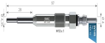 SVAC SV105 KIZDIRMA BUJİSİ AUDİ A3-A4-IBIZA LEON SEAT