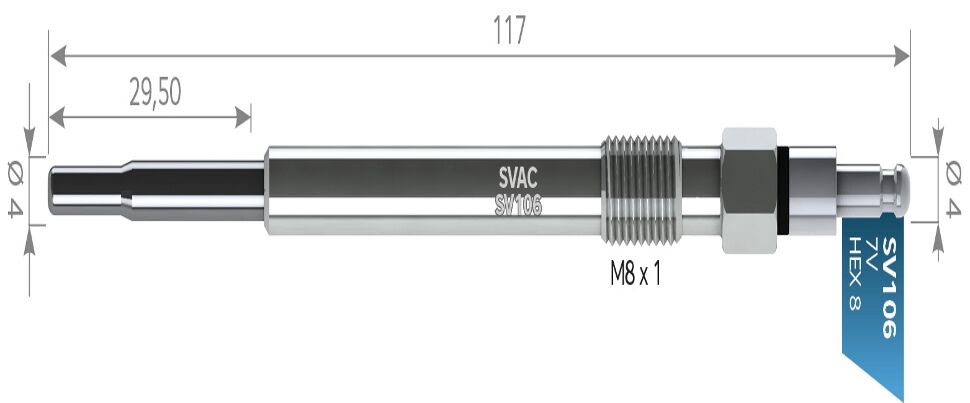 SVAC SV106 KIZDIRMA BUJİSİ SKODA OCTAVIA-VW PASSAT GD VOLSWAGEN SKODA