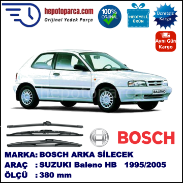 SUZUKI Baleno Hatchback  380 mm 04.1995-09.2005 BOSCH Arka Silecek