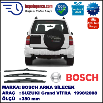 SUZUKI Grand Vitara  380 mm 03.1998-09.2005 BOSCH Arka Silecek