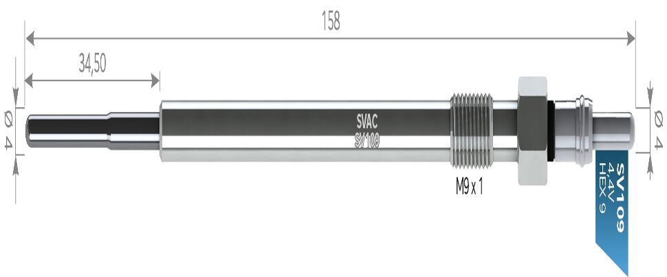 SVAC SV109 KIZDIRMA BUJİSİ FİAT BRAVO-DOBLO-DUCATO