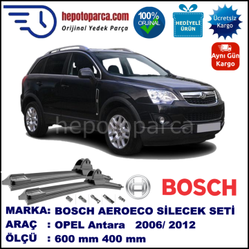 OPEL Antara  05.2006-..., 600 / 400 mm. BOSCH AEROECO Aparatlı Muz Silecek
